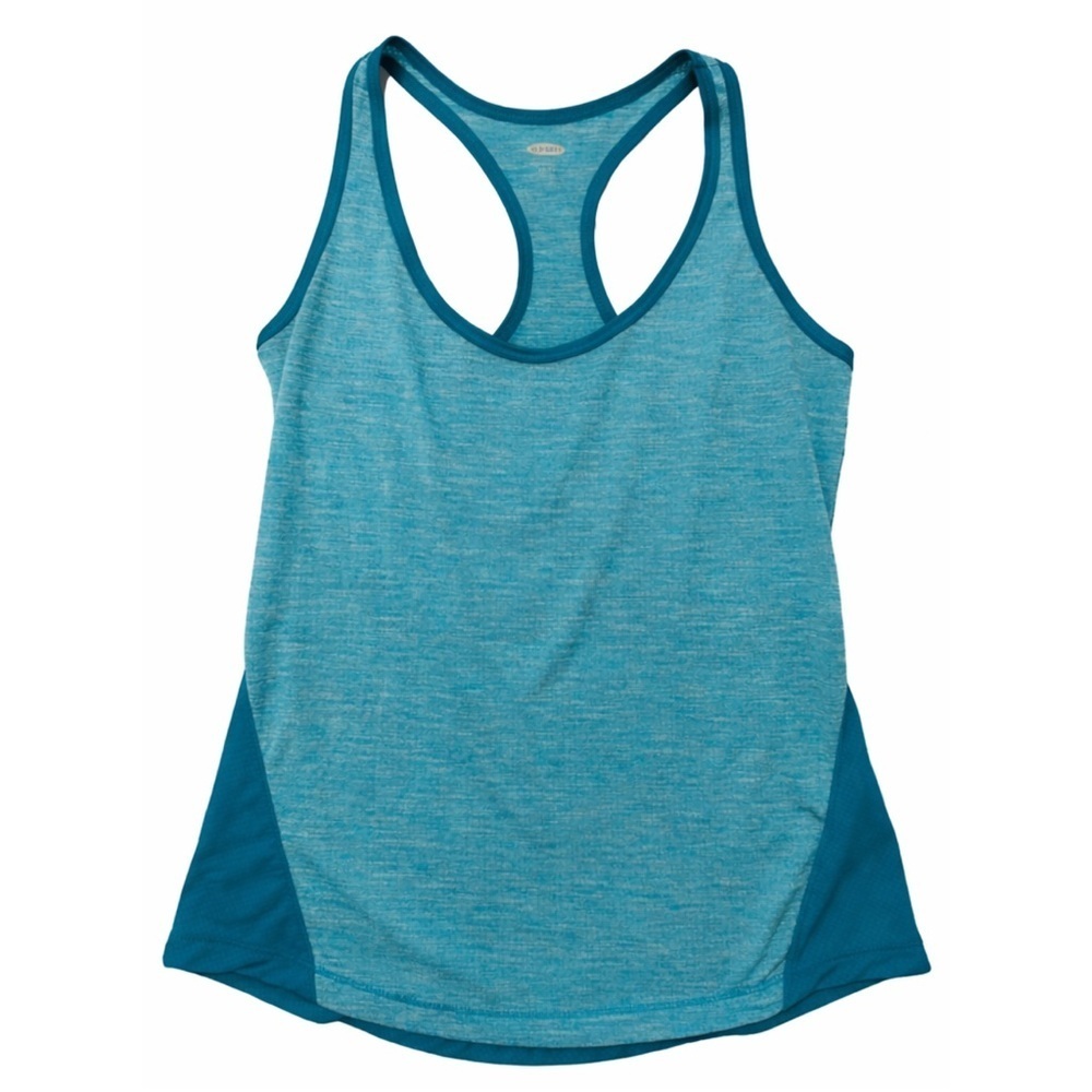 Blue Racerback Tank Top - Picture 2 of 4
